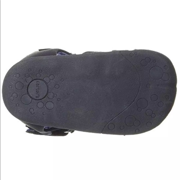 NIB Navy Blue Carter’s Crawl Stage 1 Addison Blue Sandals Sz 2 2.5 - 6-9 months - Picture 2 of 4